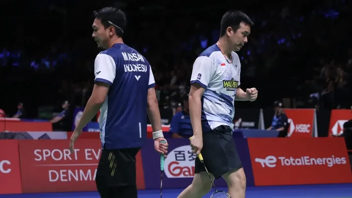Mohammad Ahsan/Hendra Setiawan di BWF World Championships 2023