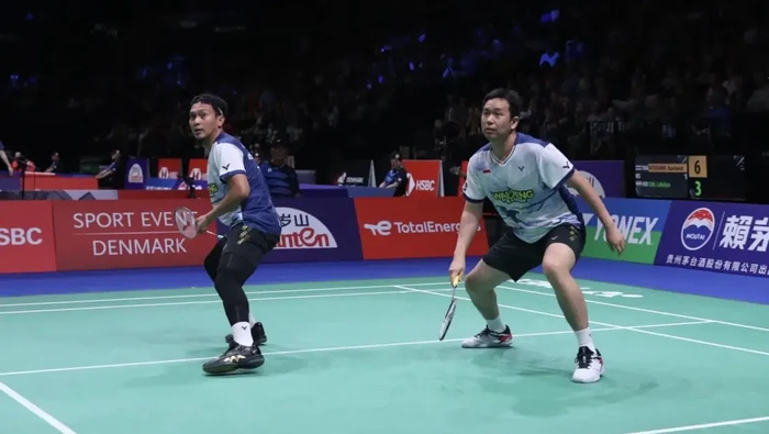 Mohammad Ahsan/Hendra Setiawan di BWF World Championships 2023