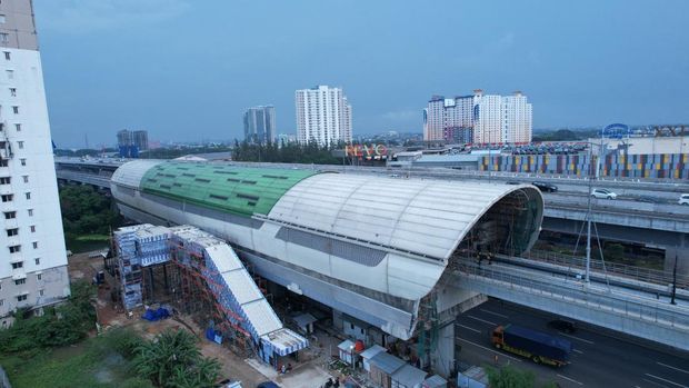 Penampakan Stasiun LRT Jabodebek Bekasi Barat. (Dok. KAI)