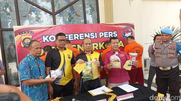 5 pengedar sabu ditangkap Polda Jambi selama sepekan terakhir.