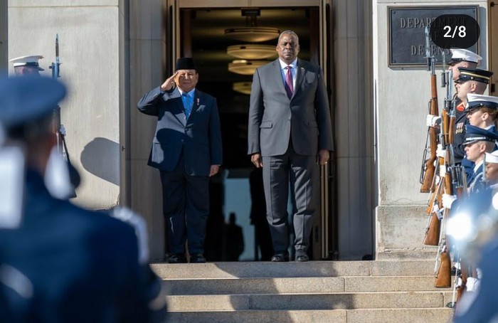 Prabowo dan Lloyd J Austin