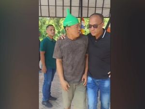 Detik-detik Ardianto Diciduk Polisi Saat Masih Pakai Corong Lomba 17-an