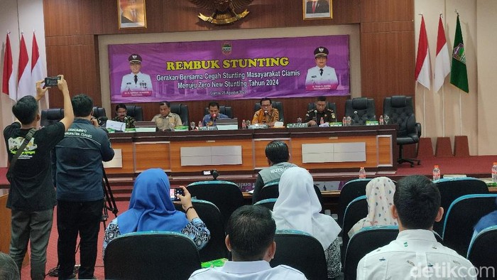Rembuk Stunting guna menurunkan angka stunting di Ciamis yang kini kembali naik.