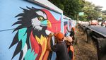 Sambut KTT ASEAN, Jalan di Jaktim Dipercantik dengan Mural