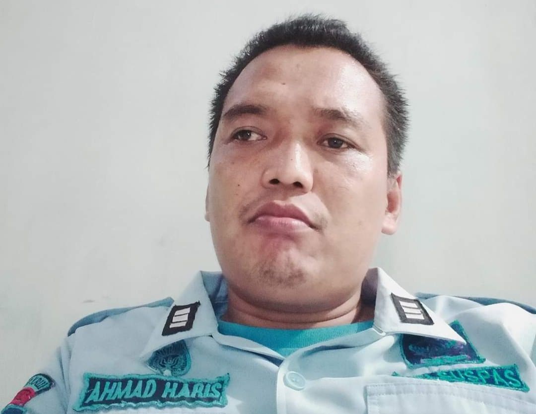Ahmad Haris, sipir di Lampung Barat yang jadi tersangka kasus narkoba.