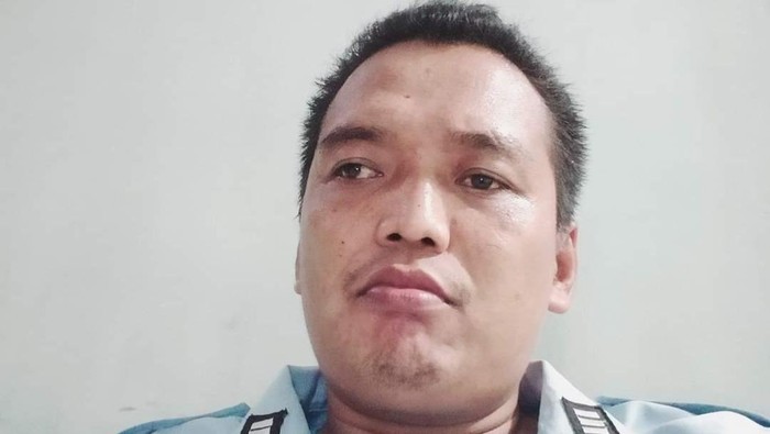 Ahmad Haris, sipir di Lampung Barat yang jadi tersangka kasus narkoba.