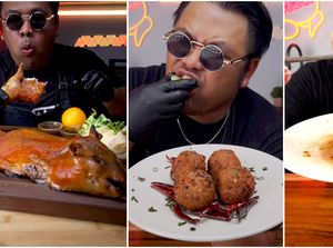 Kocak! TikToker Tirukan Salt Bae, Masak Babi Panggang dan Steak 1 Detik
