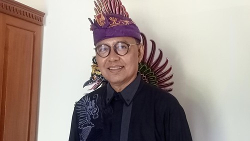 Wakil Ketua PHRI Bali I Gusti Ngurah Rai Suryawijaya di kantor Dinas Pariwisata Bali, Denpasar, pada Kamis (24/8/2023).
