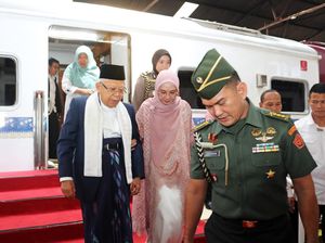 Mengintip Kereta Api Luar Biasa yang Digunakan Maruf Amin saat ke Cirebon