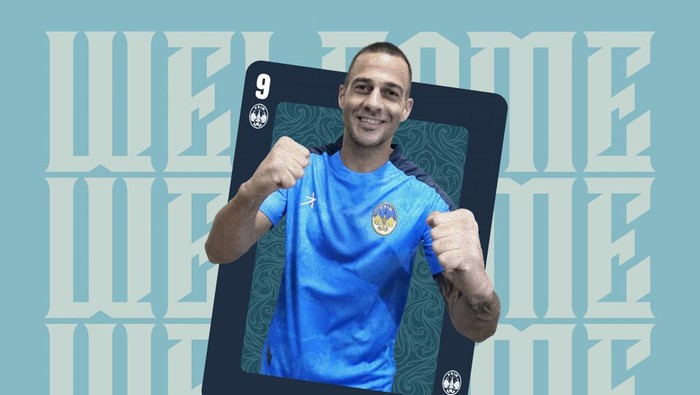 Aleksandar Rakic yang didatangkan dari klub kasta kedua Serbia, FK Indjija untuk memperkuat PSIM. Foto diunggah Sabtu (26/8/2023).