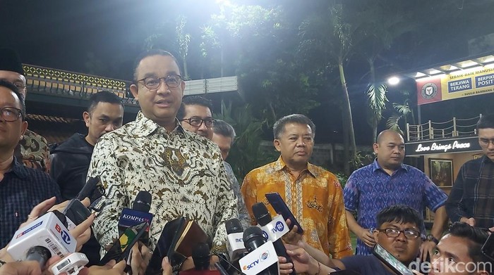Anies Baswedan di Puri Cikeas, Bogor (Dwi Andayani/detikcom)