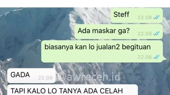 Berawal dari masker jadi curhat. Foto: Instagram