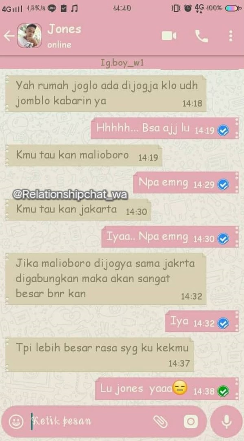 Chat kocak jomblo
