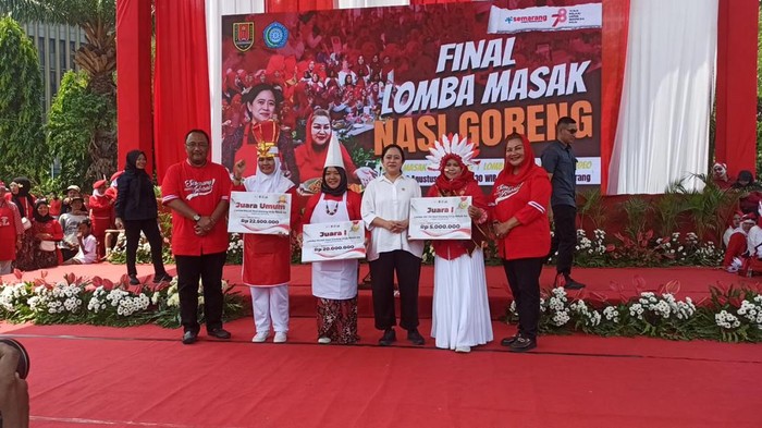Final lomba masak nasi goreng khas Mbak Ita Semarang, Sabtu (26/8/2023)