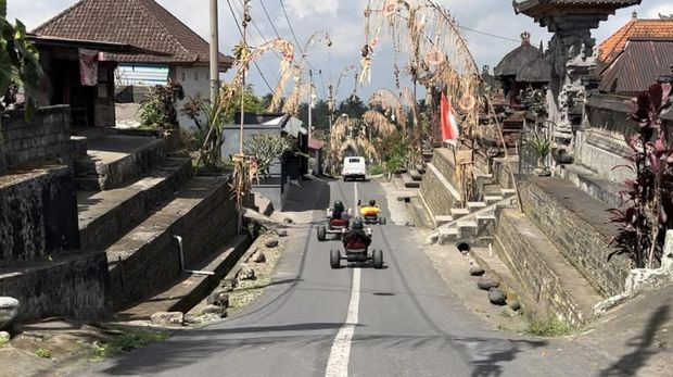 Jungle Cart Bali, Wisata Adrenalin Mirip olahraga 'Downhill' di Ubud, Bali. (I Nyoman Adhisthaya Sawitra)