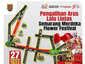 Semarang Flower Festival Digelar Hari Ini, Lalin Jalan Pemuda Dialihkan