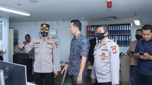 Polsek Mampang Prapatan melakukan pengecekan ke hotel di Gatsu, memastikan keamanan tempat menginap delegasi KTT Asean.