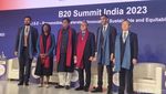 Potret Zulhas Duduk Bareng Menteri G20 di B20 Summit India 2023