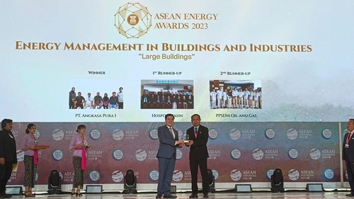 PPSDM Migas dianugerahi 2nd Runner-Up (Peringkat 3) untuk kategori Energy Management in Buildings and Industries Large Buildings di Nusa Dua.