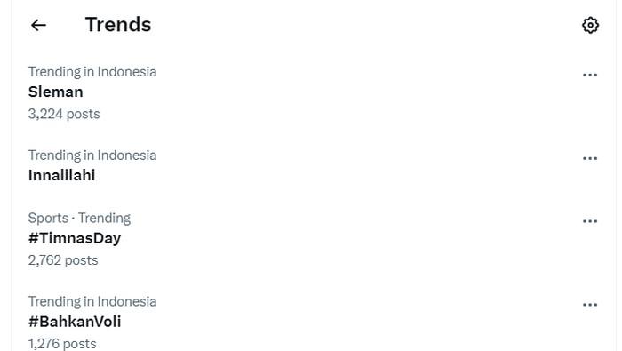 Sleman jadi trending topic Twitter, Sabtu (26/8/2023)