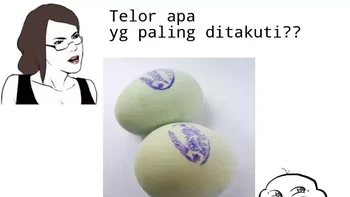 Karena telor asin selalu ada capnya. Foto: Instagram/tebaktebakin