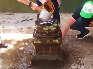 Batu Diduga Yoni Ditemukan di Kompleks Asrama Kodim Klaten