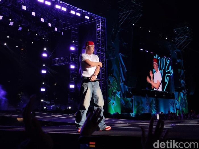 Rapper Korea Selatan BeWhy tampil di Asian Sound Syndicate Vol. 2 pada Sabtu (26/8/2023) di JIEXPO Kemayoran.
