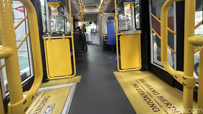Bus Listrik menjadi salah satu layanan moda transsportasi dalam gelaran FIBA World Cup 2023 di Jakarta.