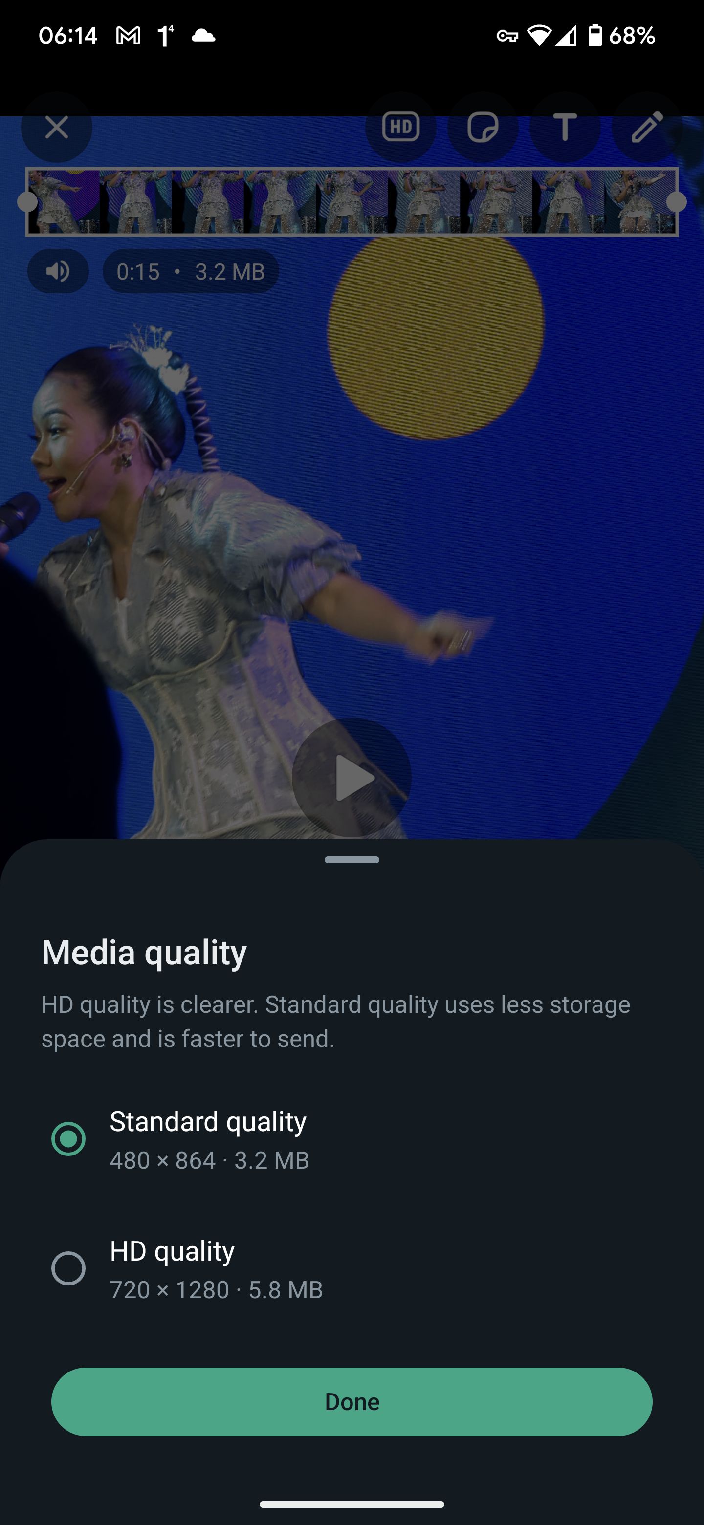 Cara mengirim video kualitas HD di WhatsApp
