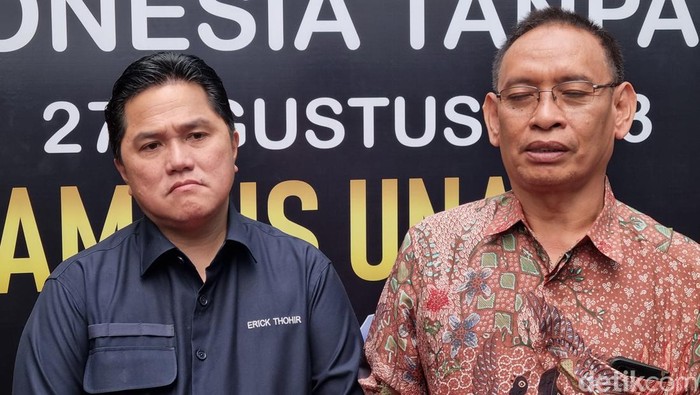 Erick Thohir dan Rekot Unair M Nasih