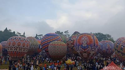 Meriah! Potret Festival Balon Udara Kedua Wonosobo