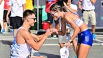 Momen Romantis Atlet Slovakia Lamar Kekasih di Finis Kejuaraan Dunia Atletik