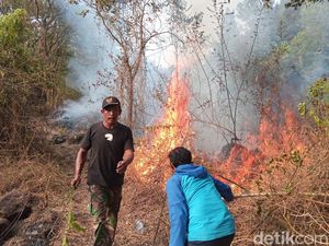 164,2 Hektare Lahan di Gunung Ciremai Hangus Terbakar