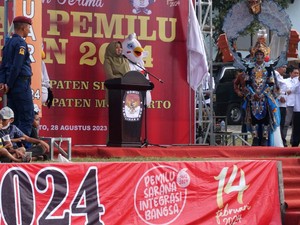 Sambut Kirab Pemilu 2024, Bupati Mojokerto: Jangan Coblos karena Uang