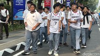 Diketahui total ada 2.000 orang dari 20 sekolah, yang masing-masing terdiri dari 100 siswa-siswi, menyambangi Indonesia Arena hari ini. Foto: Mercy Raya/detikcom