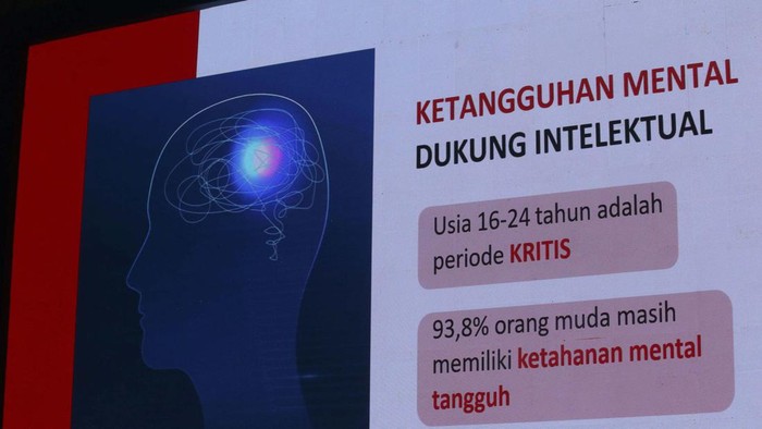 Gubernur Jawa Tengah Ganjar Pranowo memberikan pengarahan dalam acara Pengenalan Kehidupan Kampus Mahasiswa Baru (PKKMB) di Universitas Pancasila, Jakarta, Senin (28/8/2023).