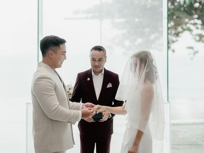 Foto Pernikahan Gritte Agatha dengan Arif Hidayat, Gempi dan Gisel Bikin Salfok