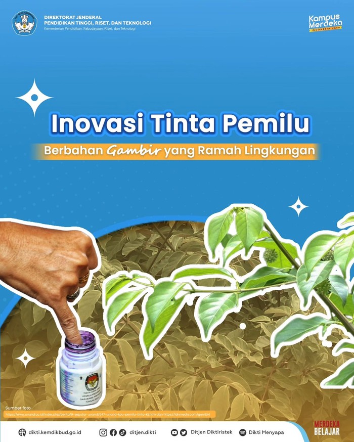 Inovasi tinta pemilu dari Unand