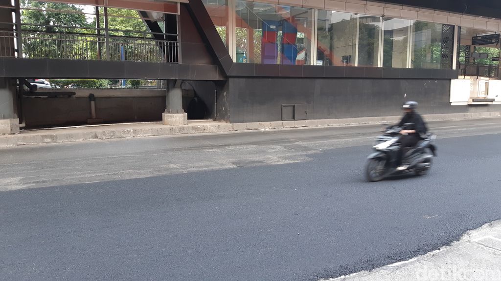 Jl HR Rasuna Said, Jaksel, 27 Agustus 2023. (Danu Damarjati/detikcom)