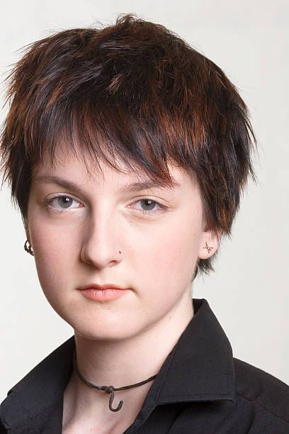 Short Shaggy Haircut.