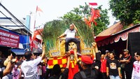 Brando naik reog Ponorogo untuk mensosialisasikan Ganjar Pranowo sebagai bakal calon presiden dari PDI Perjuangan pada Pemilu 2024 mendatang. 