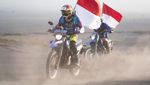 Momen Seru Naik Motor Trail di Trek Pasir Bromo
