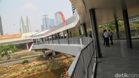 JPM Dukuh Atas, Jakarta Pusat, sudah bisa digunakan secara fungsional berdasarkan pantauan hari Senin (28/8/2023).  