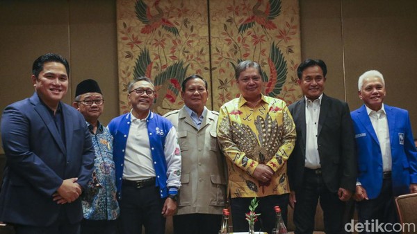 Prabowo hingga Erick Thohir Hadiri HUT ke-25 PAN