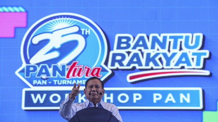 Prabowo Subianto di HUT PAN