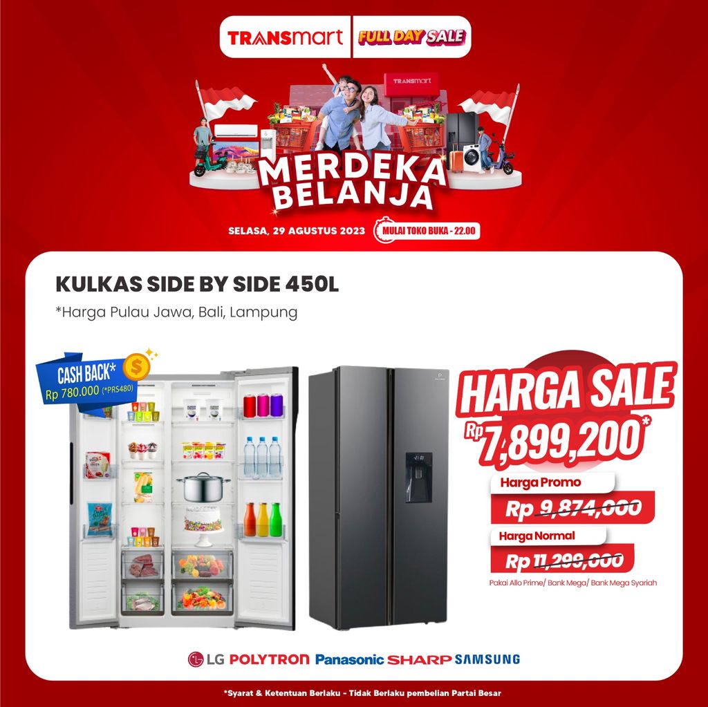 Transmart Full Day Sale-Harga Kulkas