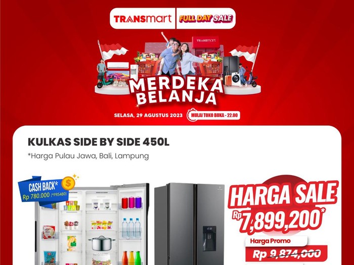 Transmart Full Day Sale-Harga Kulkas