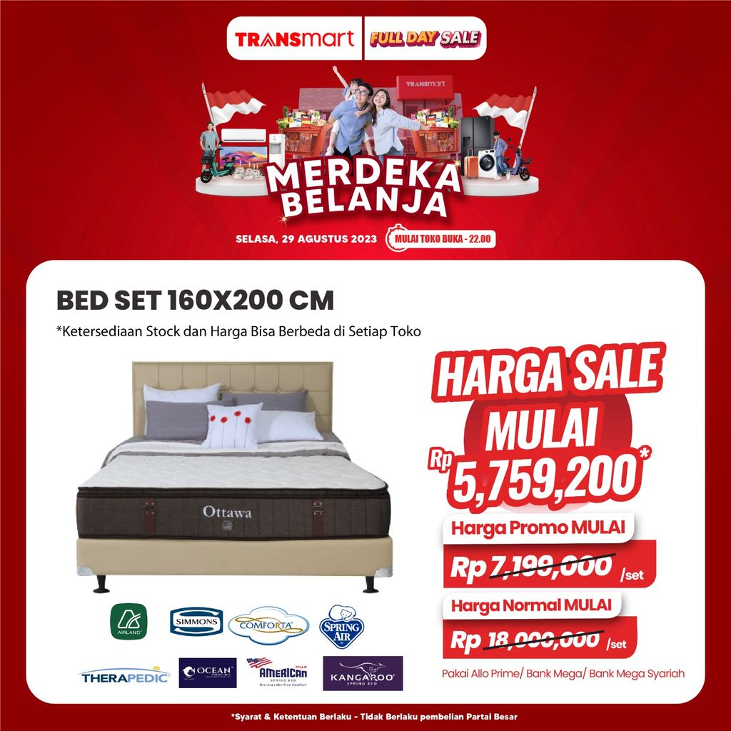 Transmart Full Day Sale Tempat Tidur
