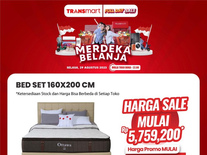 Transmart Full Day Sale Tempat Tidur
