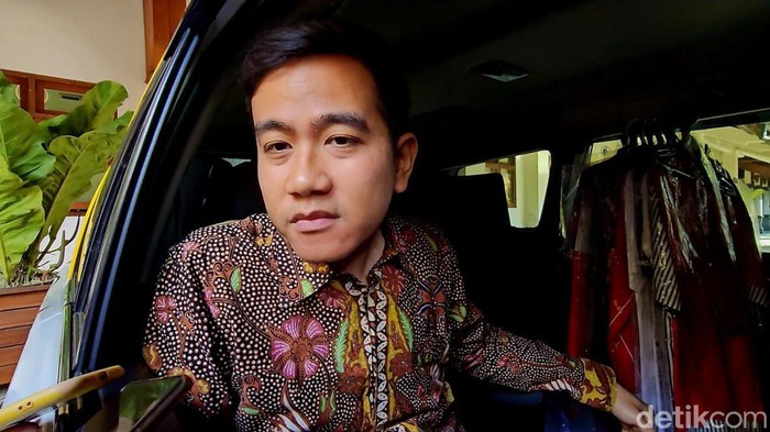 Wali Kota Solo Gibran Rakabuming Raka di Balai Kota Solo, Senin (28/8/2023).
